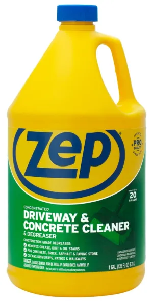 Zep ZUCON128 Concrete and Masonry Cleaner, Liquid, Mild, Characteristic, Clear/Purple, 128 oz, Can :GAL: QUANTITY: 4